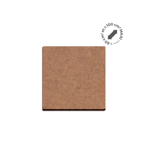 SOUS-VERRE SUR-MESURE MDF EP.3 mm 100 cm2 MAXI