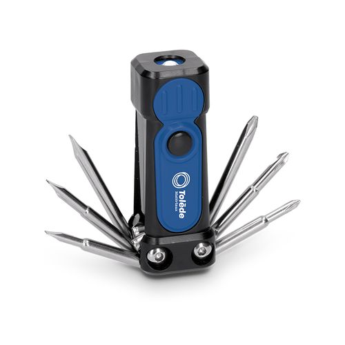 OUTIL MULTIFONCTION - TOURNEVIS 6 TETES + TORCHE