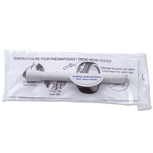 TESTEUR USURE PNEUS ET DEVISSE VALVE EN SACHET INDIVIDUEL AVEC NOTICE - 4
