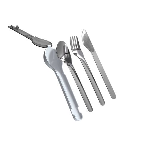 SET DE 3 COUVERTS EN INOX DANS BOITIER RIGIDE