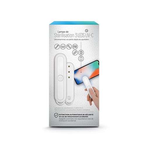 LAMPE DE STÉRILISATION 3 UV-C PORTABLE