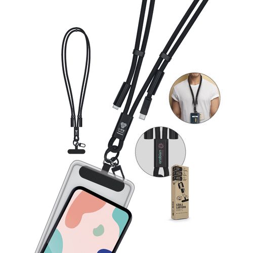 CÂBLE DE CHARGE LANYARD LONGUEUR RÉGLABLE POUR TÉLÉPHONE - 1
