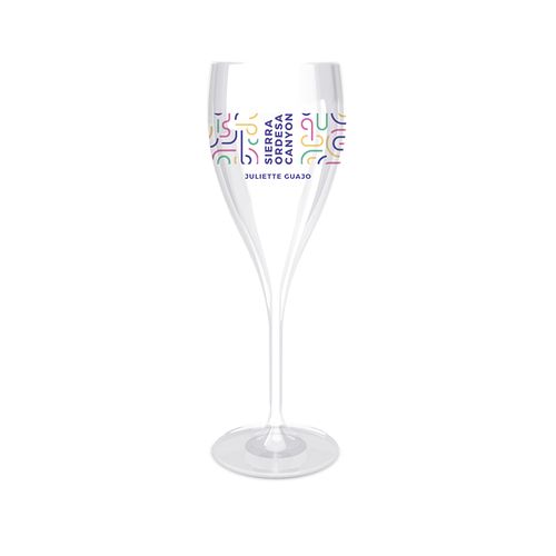 FLUTE CHAMPAGNE EN PLASTIQUE REUTILISABLE (SAN) 16 cI RAS BORD - 3