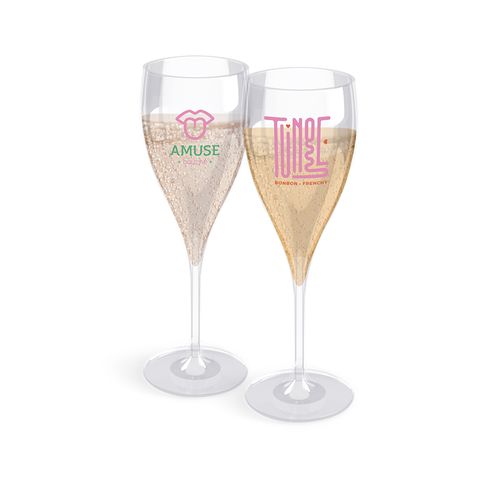 FLUTE CHAMPAGNE EN PLASTIQUE REUTILISABLE (SAN) 16 cI RAS BORD - 4