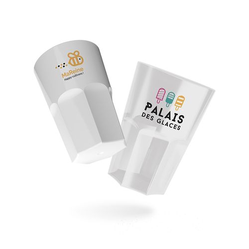 GOBELET EN PLASTIQUE REUTILISABLE PP 40 cI RAS BORD - 1