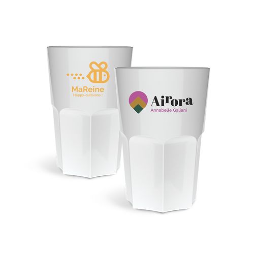 GOBELET EN PLASTIQUE REUTILISABLE PP 40 cI RAS BORD - 4