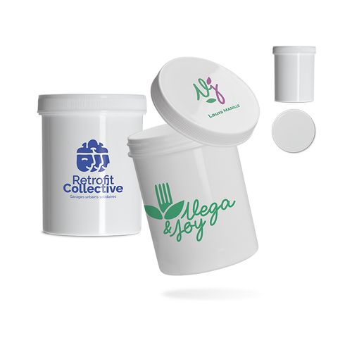 PLASTIC POT 200 ml WITH SCREW-ON LID