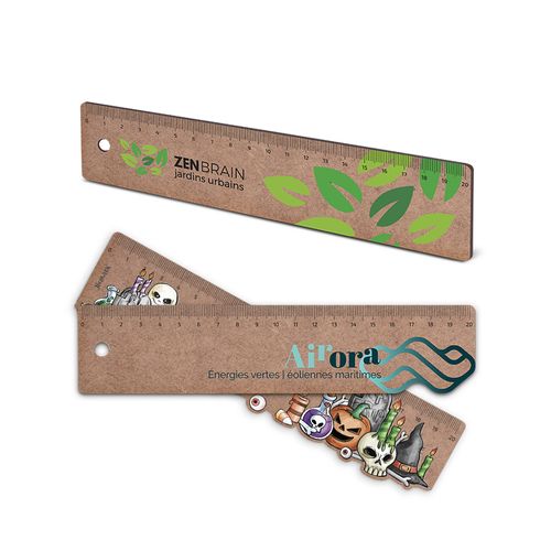 REGLE SUR-MESURE EN MDF EP.3 mm DIM.20,5x4,5 cm (100 cm2 MAXI) - 3