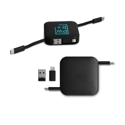 CÂBLE DE CHARGE RÉTRACTABLE 4 EN 1 - 4