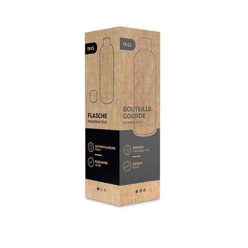 BOUTEILLE GOURDE 75 cl INOX