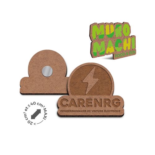 MAGNET SUR-MESURE MDF EP 3 mm AVEC AIMANT NÉODYME AU DOS (40cm2maxi) - 1