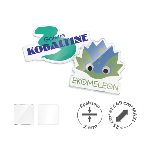 PMMA EP.2 mm SUR MESURE ENTRE 25 ET 49 cm2 MAXI - 5