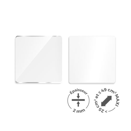 PMMA EP.2 mm SUR MESURE ENTRE 25 ET 49 cm2 MAXI