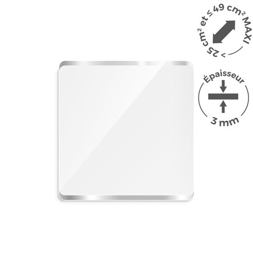 PMMA EP.3 mm SUR MESURE ENTRE 25 ET 49 cm2 MAXI