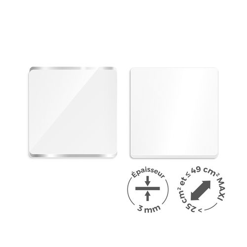 PMMA EP.3 mm SUR MESURE ENTRE 25 ET 49 cm2 MAXI