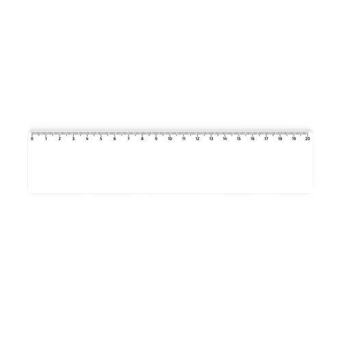 REGLE SUR-MESURE EN PMMA EP. 2mm DIM.20,5x4,5 cm (100 cm2 MAXI) - 2