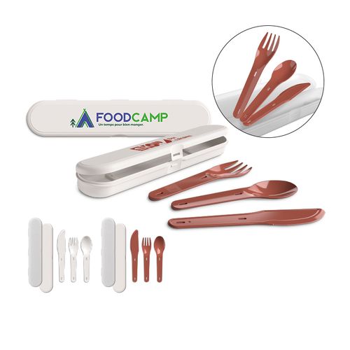 SET DE COUVERTS REUTILISABLES EN PLASTIQUE (PP) - 6