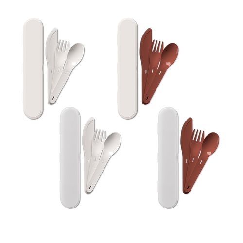 SET DE COUVERTS REUTILISABLES EN PLASTIQUE (PP)