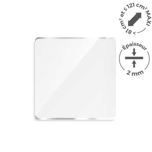PMMA EP.2 mm SUR MESURE ENTRE 81 ET 121 cm2 MAXI