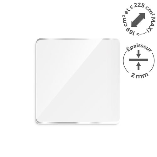PMMA EP.2 mm SUR MESURE ENTRE 169 ET 225 cm2 MAXI