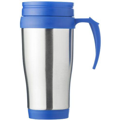 plateado/azul Taza isotérmica de 400 ml
