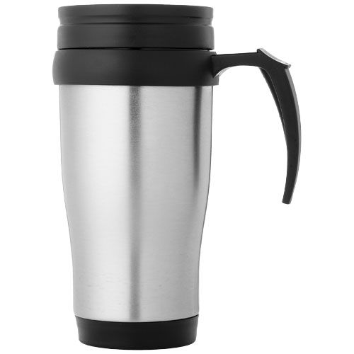 plateado/negro Taza isotérmica de 400 ml