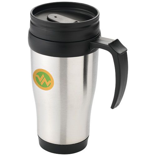 plateado/negro Taza isotérmica de 400 ml
