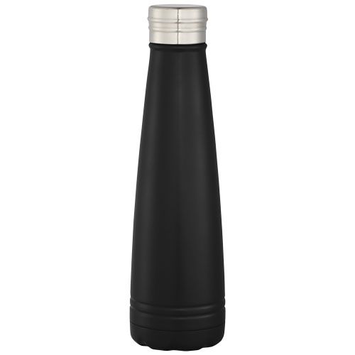 black Botella de acero inoxidable con aislamiento al vacío de 500 ml