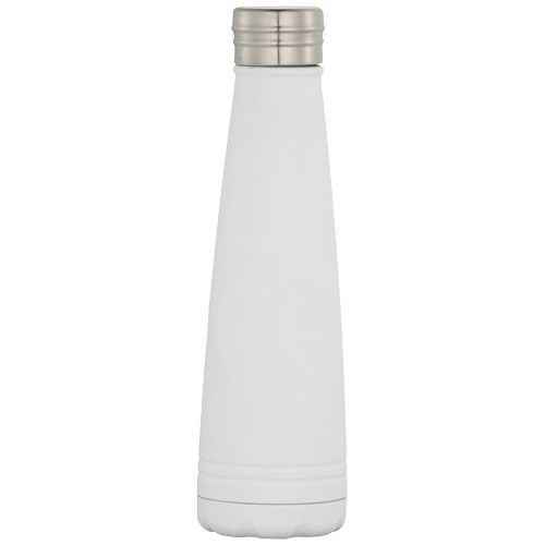 white Botella de acero inoxidable con aislamiento al vacío de 500 ml