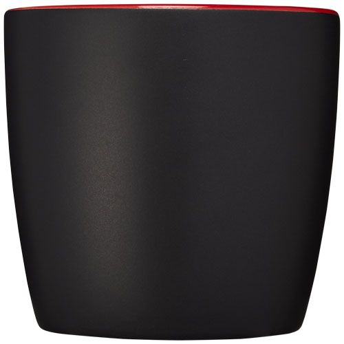 negro/rojo Taza de cerámica de 340 ml