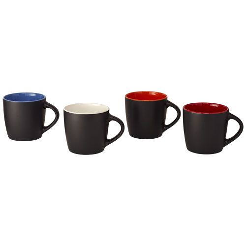 negro/rojo Taza de cerámica de 340 ml