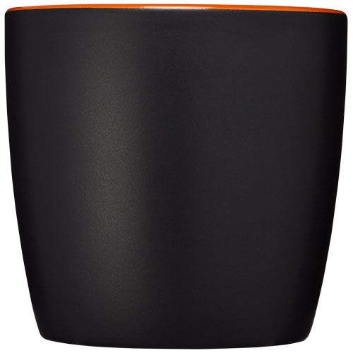 negro/naranja Taza de cerámica de 340 ml