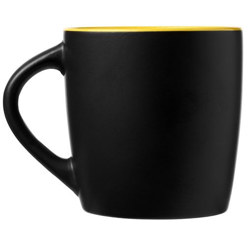 negro/amarillo Taza de cerámica de 340 ml