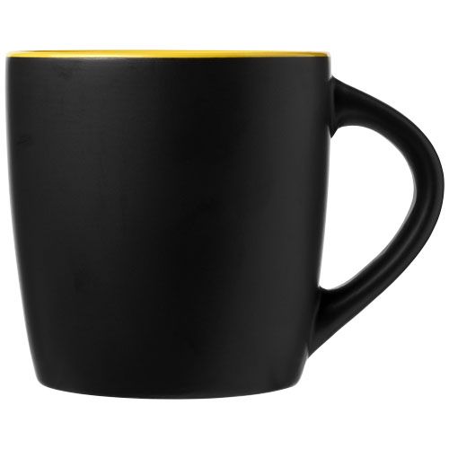 negro/amarillo Taza de cerámica de 340 ml