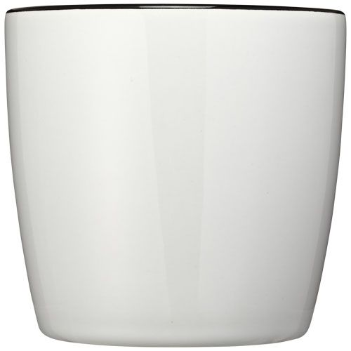 blanco/negro Taza de cerámica de 340 ml