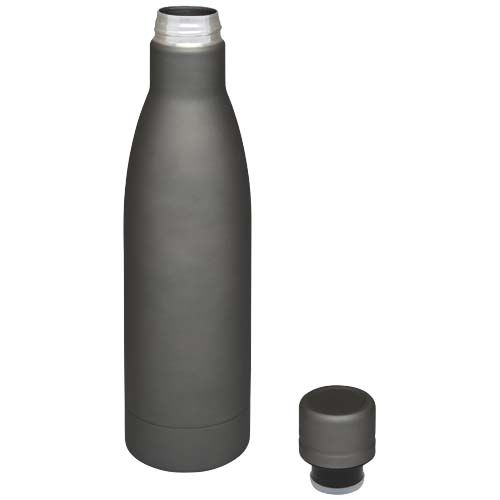 gris mate Bidón con aislamiento de cobre de 500 ml