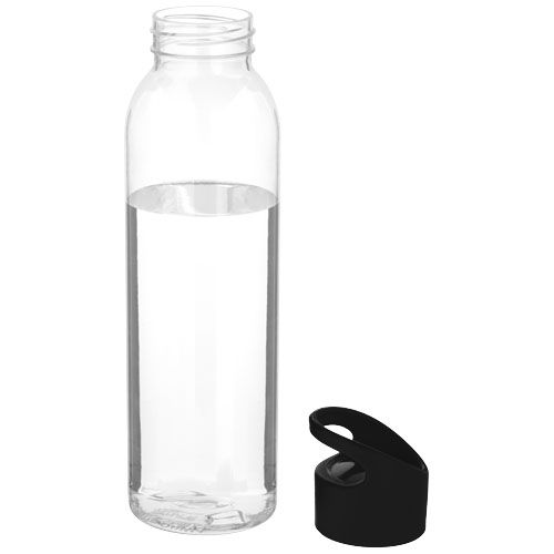 Botella de Tritan™ transparente con tapa de colores de 650 ml 