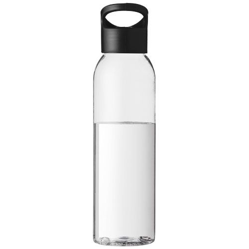 Botella de Tritan™ transparente con tapa de colores de 650 ml 