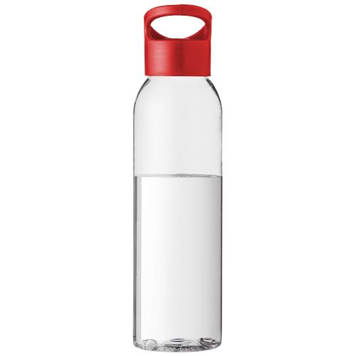 Botella de Tritan™ transparente con tapa de colores de 650 ml 