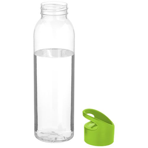 Botella de Tritan™ transparente con tapa de colores de 650 ml 