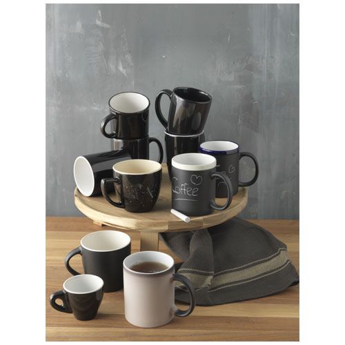 white Taza de cerámica de 330 ml escritura tiza