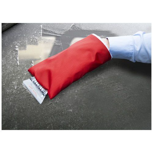 red Rascador de hielo con guante