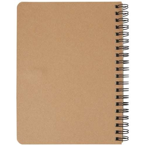 verde follaje/natural Libreta de papel reciclado con bolígrafo