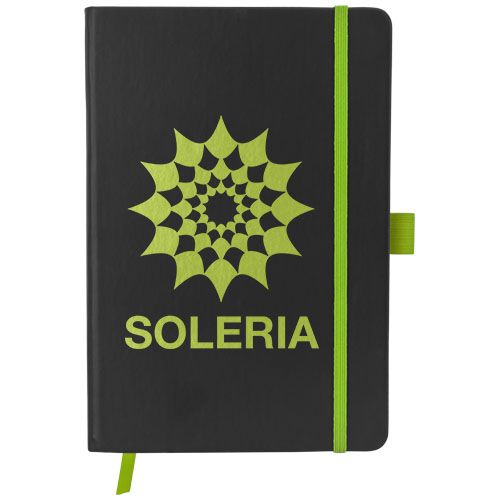 negro/verde lima Libreta A5 de tapa dura