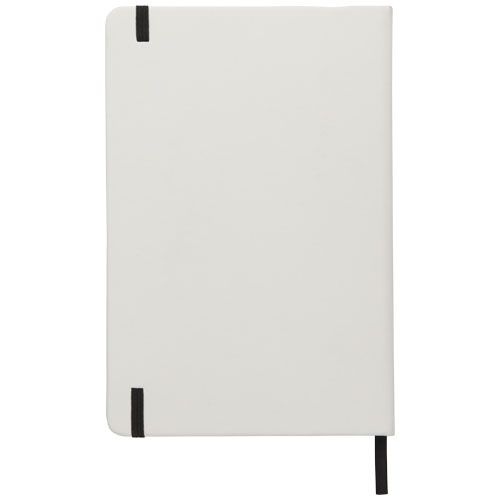 blanco/negro Libreta A5 blanca con cinta de color