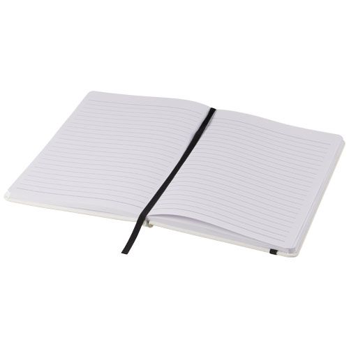 blanco/negro Libreta A5 blanca con cinta de color