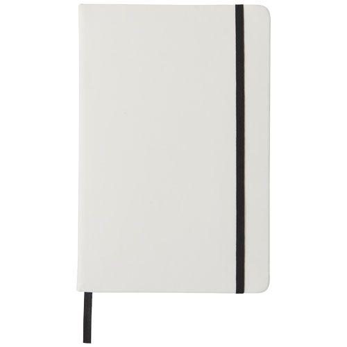 blanco/negro Libreta A5 blanca con cinta de color