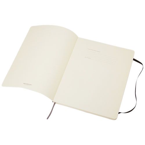 black Libreta de tapa blanda XL rayada