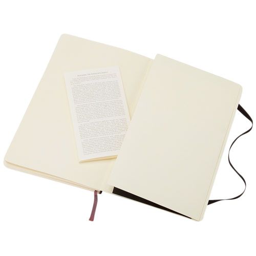 black Libreta de tapa blanda L rayada