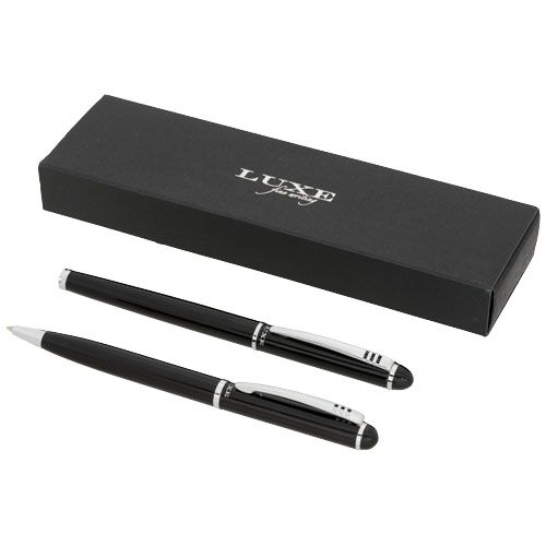 black Set de bolígrafo y rollerball